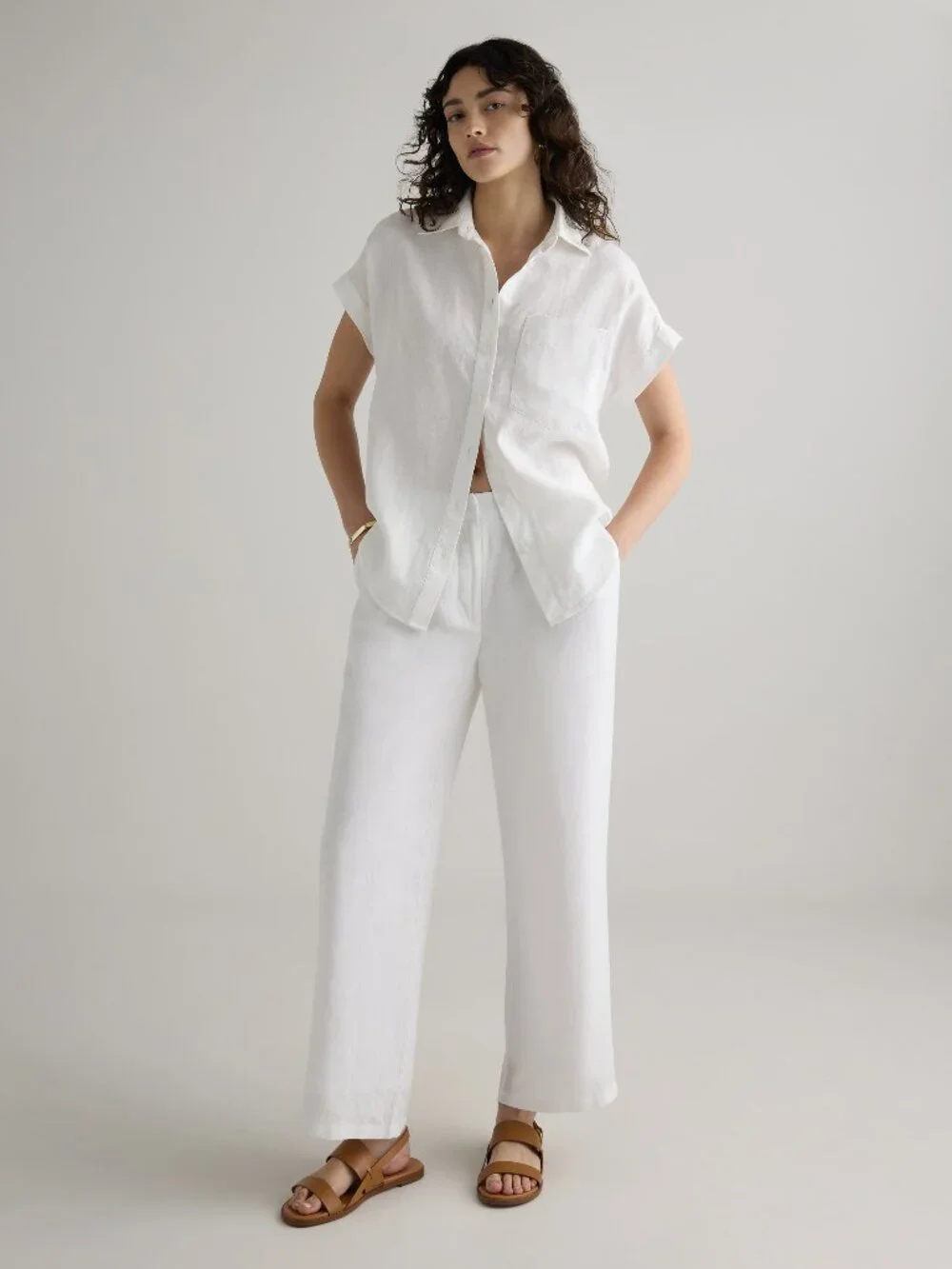 100% European Linen Camp Shirt* - Picture 5 of 11